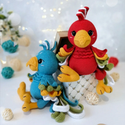 Crochet Pattern cute parrot