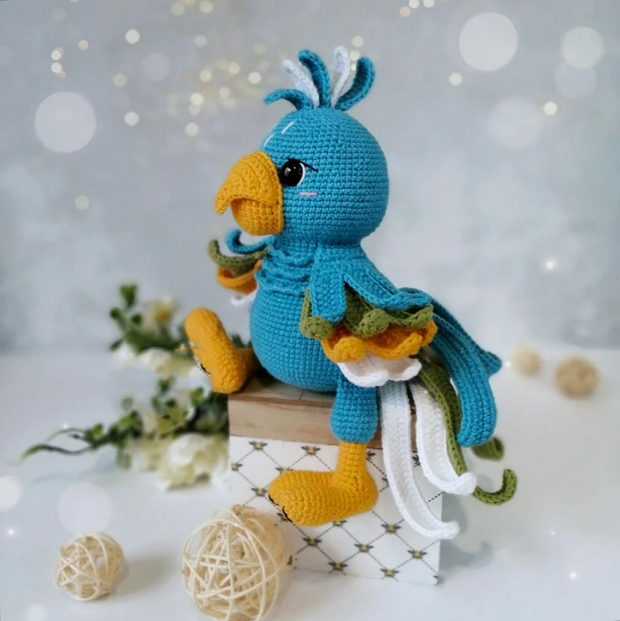 Crochet Pattern cute parrot