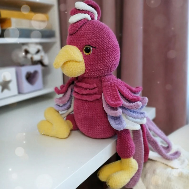 Crochet Pattern cute parrot