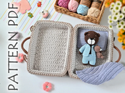 Bear in a suitcase crochet PATTERN