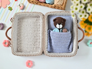 Bear in a suitcase crochet PATTERN