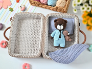 Bear in a suitcase crochet PATTERN