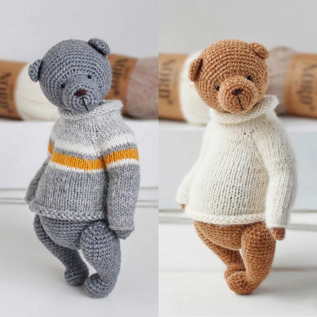 Crochet pattern Teddy Bear with a sweater