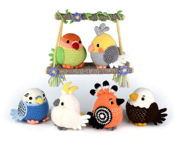 Feathered friends birds crochet pattern