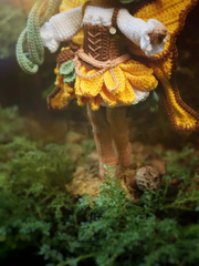 crochet pattern Sunflower Fairy doll