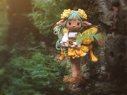 crochet pattern Sunflower Fairy doll