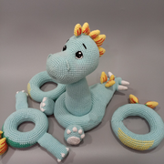 Dino stacking toy crochet pattern stegosaurus