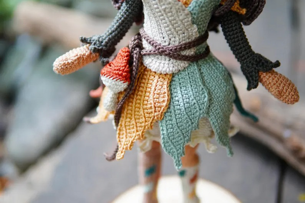Crochet Doll Pattern, Eryne the Leaf Fairy