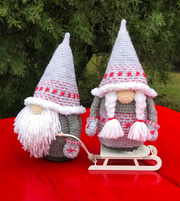 Crochet Pattern christmas Nordic Gnomes