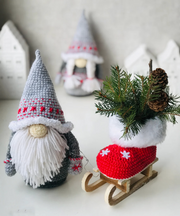 Crochet Pattern christmas Nordic Gnomes