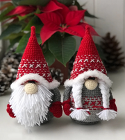 Crochet Pattern christmas Nordic Gnomes