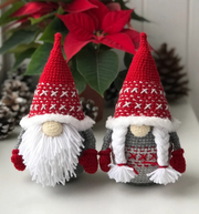 Crochet Pattern christmas Nordic Gnomes