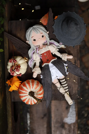 Halloween Witch Fairy Crochet Doll Pattern