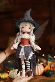 Halloween Witch Fairy Crochet Doll Pattern