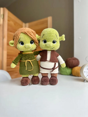 Shrek and fiona Amigurumi pattern