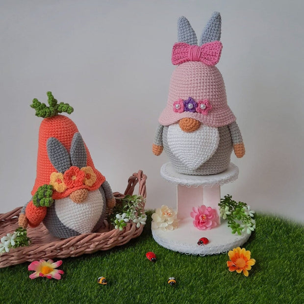 Set of 2 Easter GNOMES crochet pattern