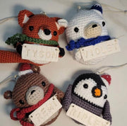 Crochet PATTERN Christmas decorations ornaments 6in1 toys