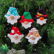 Set of 10 crochet Gnome pattern