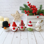 Set of 5 Christmas Gnomes Crochet Pattern