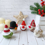 Set of 5 Christmas Gnomes Crochet Pattern