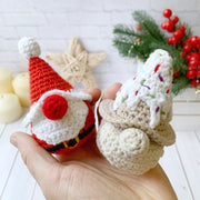 Set of 5 Christmas Gnomes Crochet Pattern