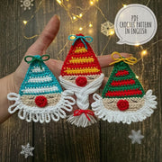 Set of 3 Christmas Gnome crochet Pattern