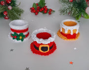 Set of 6 crochet patterns Tea candle holders