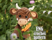 Crochet bull pattern