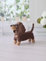 Crochet pattern dachshund dog