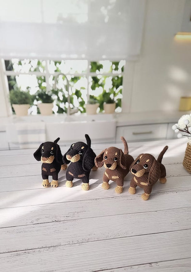 Crochet pattern dachshund dog