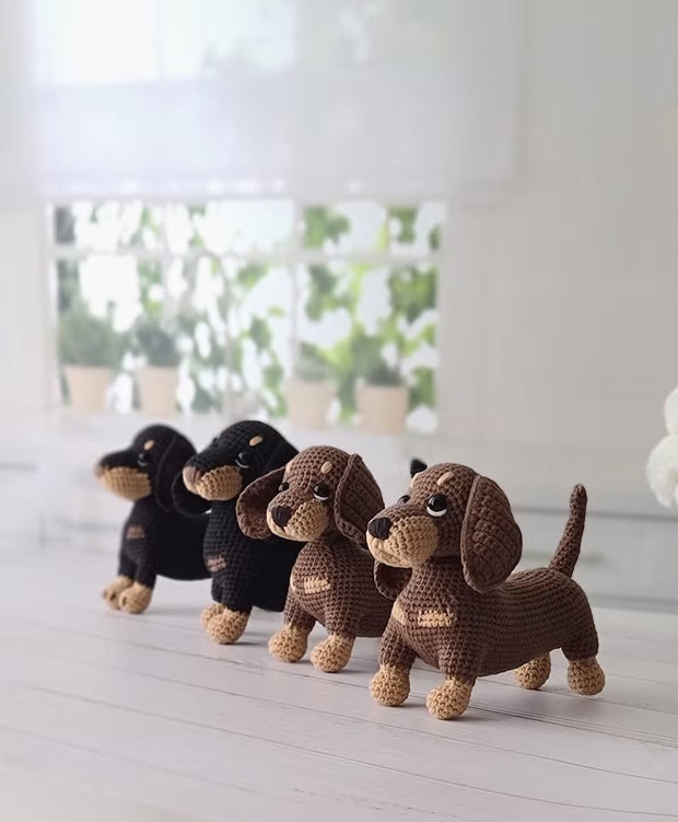 Crochet pattern dachshund dog