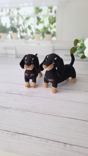 Crochet pattern dachshund dog