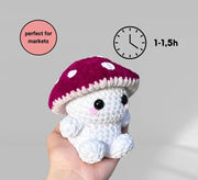 No Sew Mushroom Guy Crochet Pattern