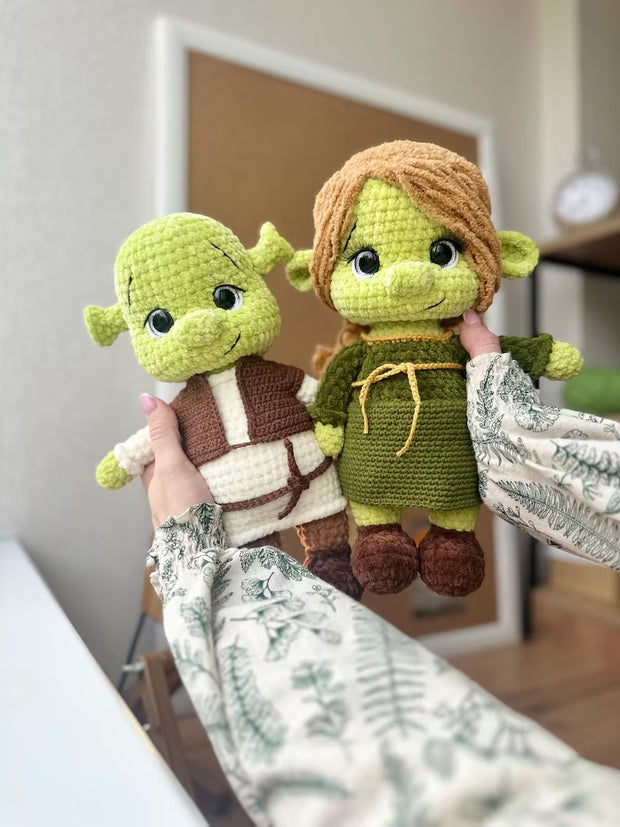 Shrek and fiona Amigurumi pattern