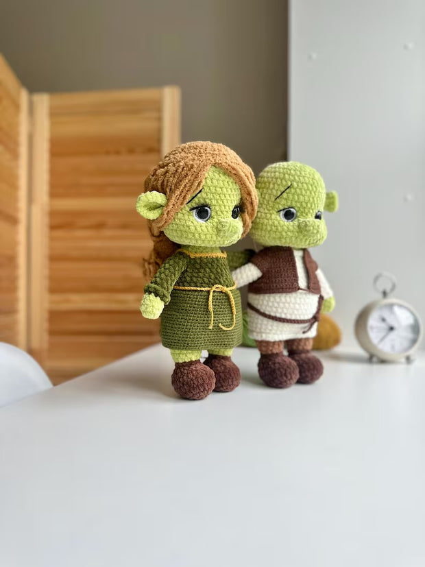 Shrek and fiona Amigurumi pattern