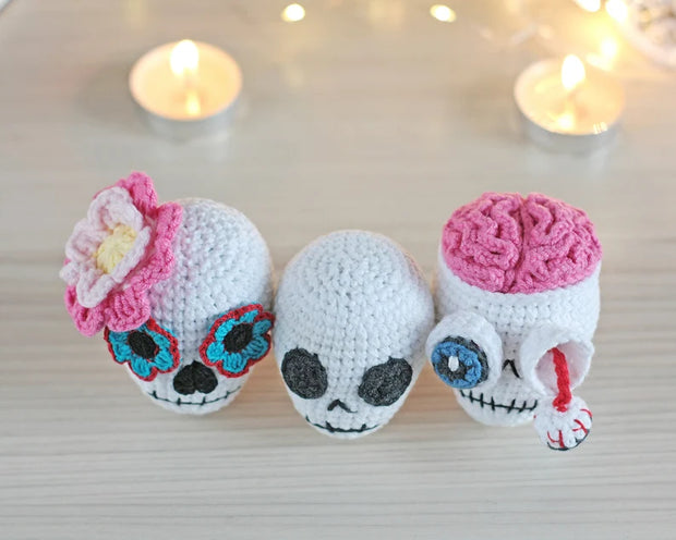 Skull crochet pattern - Easy sugar skull pattern