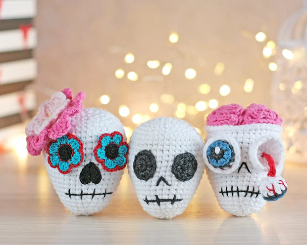 Skull crochet pattern - Easy sugar skull pattern