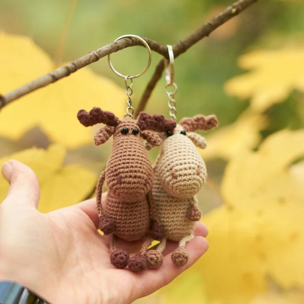 Keychain Moose Crochet Pattern