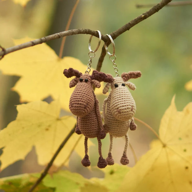 Keychain Moose Crochet Pattern