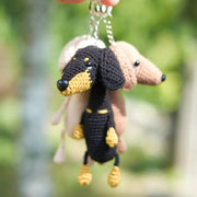 Crochet PATTERN keychain Dachshund