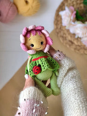 Crochet Pattern Baby flower with petals and TWO adorable outfits