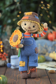 crochet scarecrow pattern with removable clothes