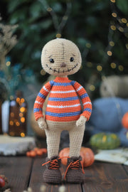 crochet scarecrow pattern with removable clothes