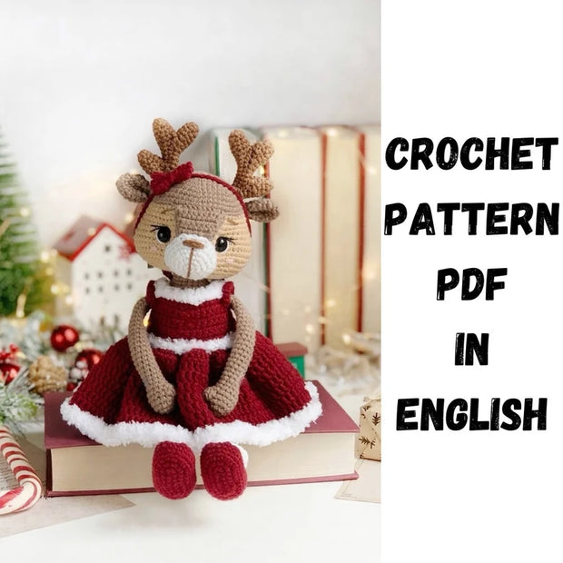 Crochet pattern the Christmas Hind