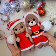 Amigurumi Christmas pattern bundle bear and bunny Christmas Crochet Pattern