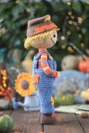 crochet scarecrow pattern with removable clothes