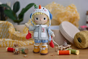 Crochet pattern for doll Fanny in Snowman costume