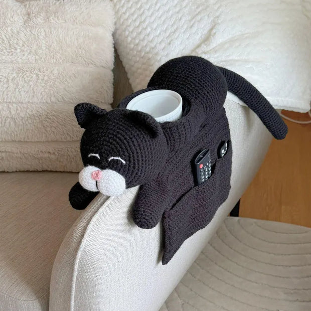 Crochet pattern Witch Cat Sofa Organizer