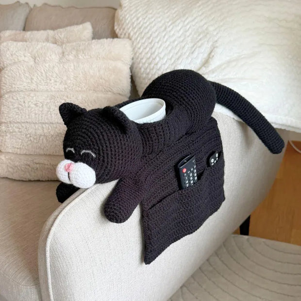 Crochet pattern Witch Cat Sofa Organizer